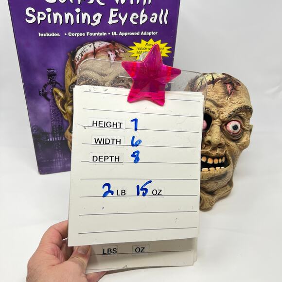 Vintage Nightview Seasons Corpse With Spinning Eyeball Fountain Halloween Decor - Picture 11 of 11